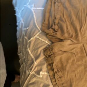 Lane Bryant Beige Linen-Blend Shorts